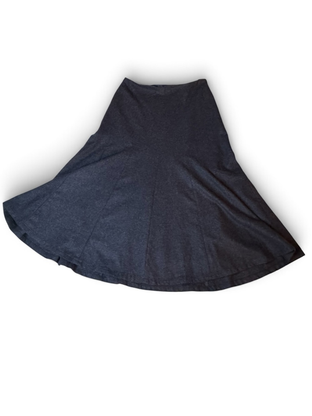 Boden Charcoal Gray Wool Blend Flared Skirt Size 8